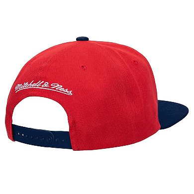 Men's Mitchell & Ness Red Washington Nationals Cooperstown Collection Basic Flip Snapback Hat