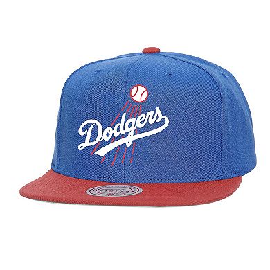 Men's Mitchell & Ness Royal Los Angeles Dodgers Cooperstown Collection Basic Flip Snapback Hat