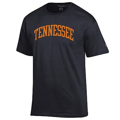 Men's Champion Black Tennessee Volunteers Basic Arch T-Shirt
