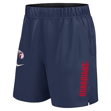 Men's Nike Navy Cleveland Guardians Woven Victory Performance Shorts