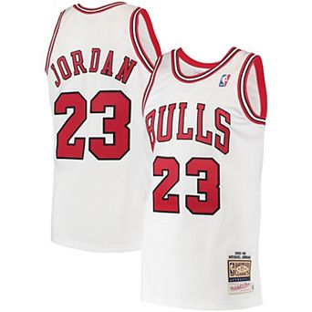 Men's Mitchell & Ness Michael Jordan White Chicago Bulls 1995 Hardwood Classics Authentic Jersey