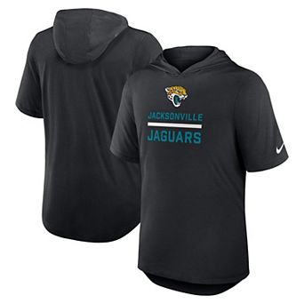 Men's Nike Black Jacksonville Jaguars Lockup Tri-Blend Hoodie T-Shirt