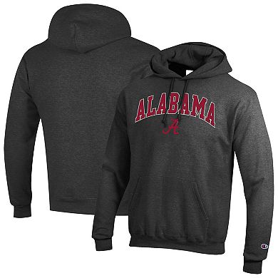 Men's Champion Charcoal Alabama Crimson Tide Arch Over Logo Pullover Hoodie