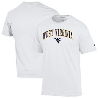 Men's Champion White West Virginia Mountaineers Arched Logo T-Shirt