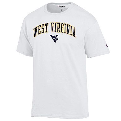 Men's Champion White West Virginia Mountaineers Arched Logo T-Shirt
