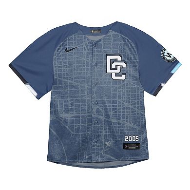 Infant Nike CJ Abrams Blue Washington Nationals City Connect 2025 Limited Jersey