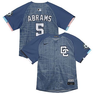 Infant Nike CJ Abrams Blue Washington Nationals City Connect 2025 Limited Jersey