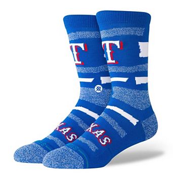 Unisex��Stance Texas Rangers Squeeze Tri-Blend Knit Crew Socks