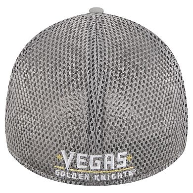 Men's New Era Gray Vegas Golden Knights Active Subtle Camo 39THIRTY Flex Hat