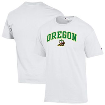 Men's Champion White Oregon Ducks Arched Logo T-Shirt