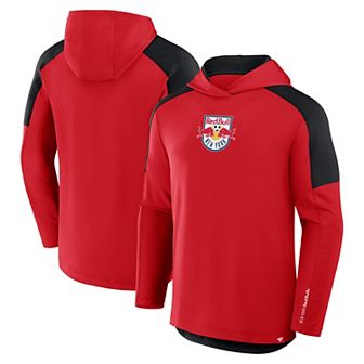Men's Fanatics Red New York Red Bulls Red Card Transitional Pullover Hoodie