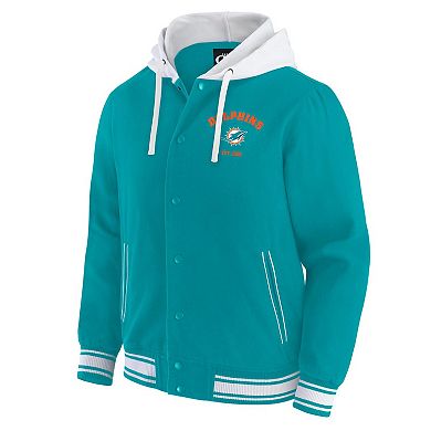 Men's Darius Rucker Collection by Fanatics Aqua Miami Dolphins Full-Snap Hoodie Jacket