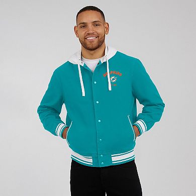 Men's Darius Rucker Collection by Fanatics Aqua Miami Dolphins Full-Snap Hoodie Jacket