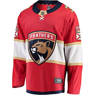 Men's Fanatics Seth Jones Red Florida Panthers Home Breakaway Jersey