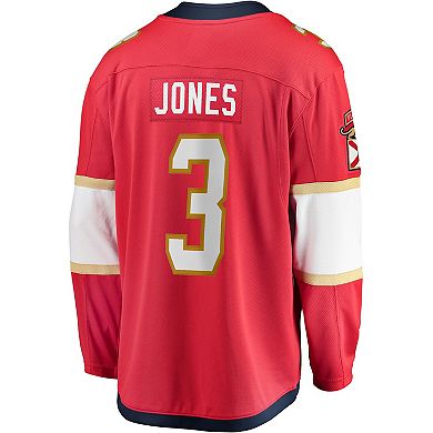 Men's Fanatics Seth Jones Red Florida Panthers Home Breakaway Jersey