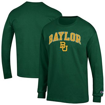Men's Champion Green Baylor Bears Arch Over Logo Long Sleeve T-Shirt
