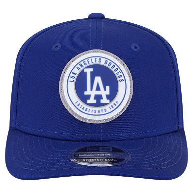 Men's New Era Royal Los Angeles Dodgers Circle Patch 9SEVENTY Stretch-Snap Hat