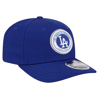 Men's New Era Royal Los Angeles Dodgers Circle Patch 9SEVENTY Stretch-Snap Hat