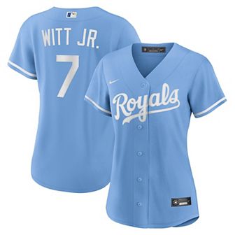 Women's Nike Bobby Witt Jr. Light Blue Kansas City Royals Alternate Replica Player Jersey