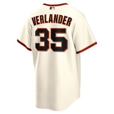 Men's Nike Justin Verlander Cream San Francisco Giants Home Replica Jersey