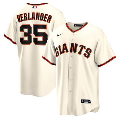 Men's Nike Justin Verlander Cream San Francisco Giants Home Replica Jersey