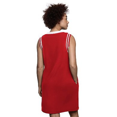 Women's Starter Red Philadelphia Phillies Fast Track Sneaker V-Neck Dress