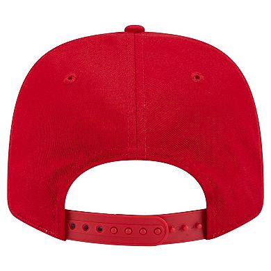 Men's New Era Red Washington Nationals Circle Patch 9SEVENTY Stretch-Snap Hat
