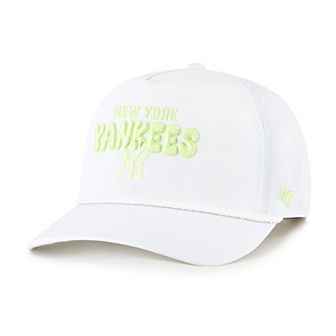 Women's '47 White New York Yankees Bright Side Adjustable Hitch Hat