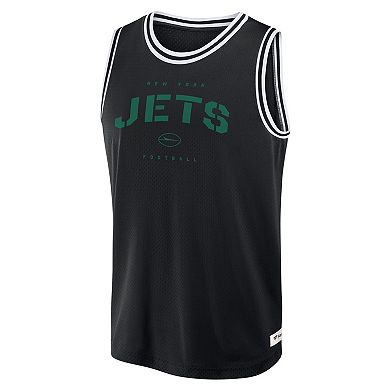 Men's Fanatics Black New York Jets Elements Future Ground Jersey Tank Top