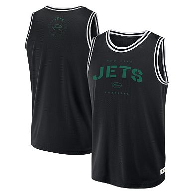 Men's Fanatics Black New York Jets Elements Future Ground Jersey Tank Top