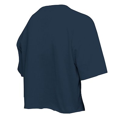 Girls Youth New Era Navy Atlanta Braves Flip Sequin Team T-Shirt