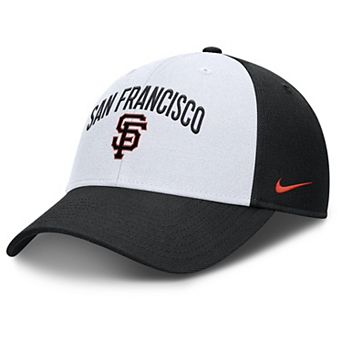 Men's Nike White/Black San Francisco Giants Club Performance Adjustable Hat