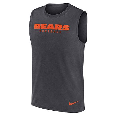 Men's Nike Gray Chicago Bears Legend Performance Muscle Tank Top