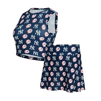 Women's Concepts Sport Navy New York Yankees Knit Tank Top & Skort Set