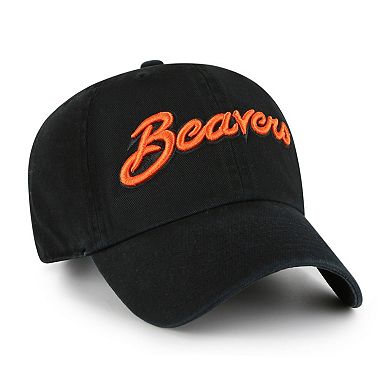 Men's '47 Black Oregon State Beavers Clean Up Adjustable Hat