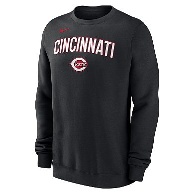 Men's Nike Black Cincinnati Reds Pullover Sweatshirt