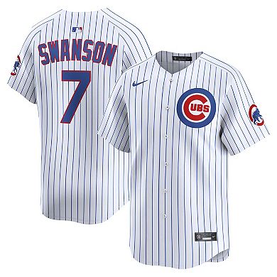 Men's Nike Dansby Swanson White Chicago Cubs Home Limited Player Jersey