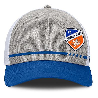Men's Fanatics Heather Gray FC Cincinnati Low Block Trucker Adjustable Hat