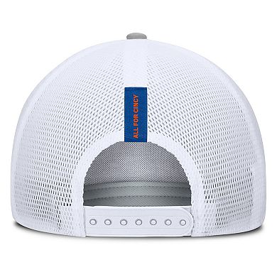 Men's Fanatics Heather Gray FC Cincinnati Low Block Trucker Adjustable Hat