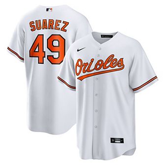 Men's Nike Albert Suarez White Baltimore Orioles Home Replica Jersey