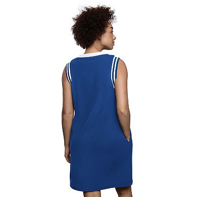 Women's Starter Royal New York Mets Fast Track Sneaker V-Neck Dress