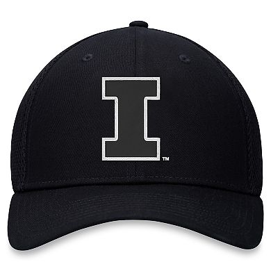 Men's Top of the World Black Illinois Fighting Illini Spacer Flex Hat