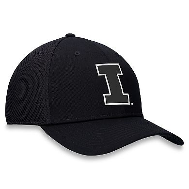 Men's Top of the World Black Illinois Fighting Illini Spacer Flex Hat