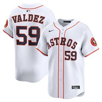 Men's Nike Framber Valdez White Houston Astros Home Limited Player Jersey