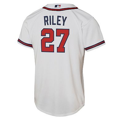 Youth Nike Austin Riley White Atlanta Braves Home Replica Player Jersey