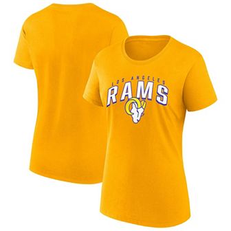 Women's Fanatics Gold Los Angeles Rams Team T-Shirt