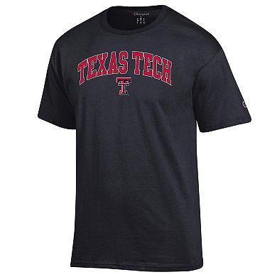 Men's Champion Black Texas Tech Red Raiders Arch Over Logo T-Shirt