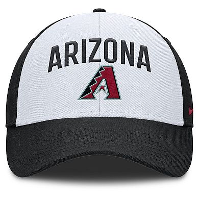 Men's Nike White/Black Arizona Diamondbacks Club Performance Adjustable Hat