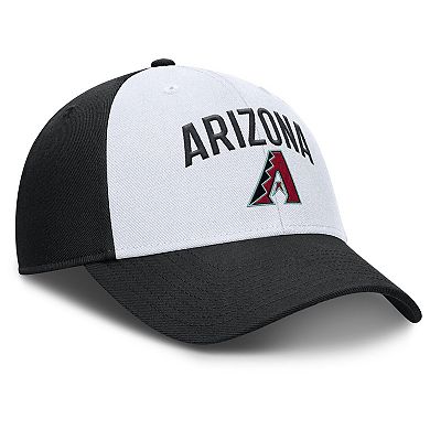 Men's Nike White/Black Arizona Diamondbacks Club Performance Adjustable Hat