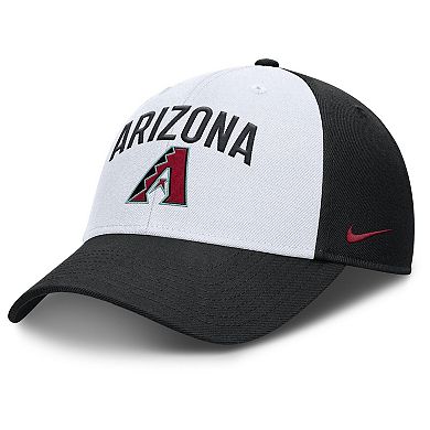 Men's Nike White/Black Arizona Diamondbacks Club Performance Adjustable Hat
